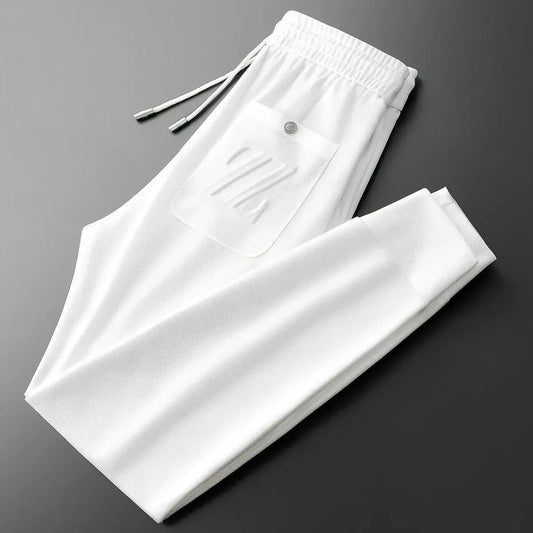 2025 Men's Luxury Embroidered Joggers – Lightweight & Stylish