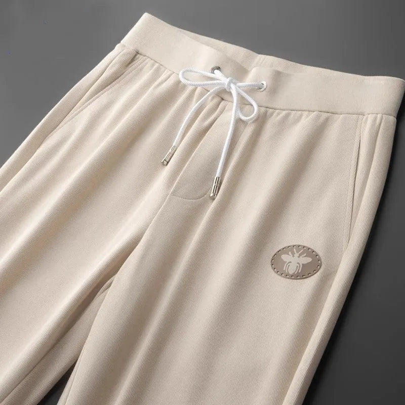2025 Ice Silk Men's Butterfly Embossed Pants